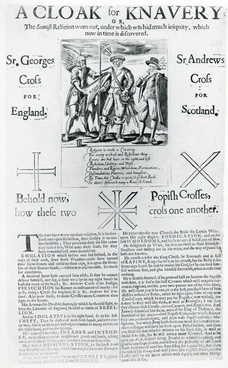 Knavery köpeny, 1642 (metszet és magasnyomás) alkotó: English School