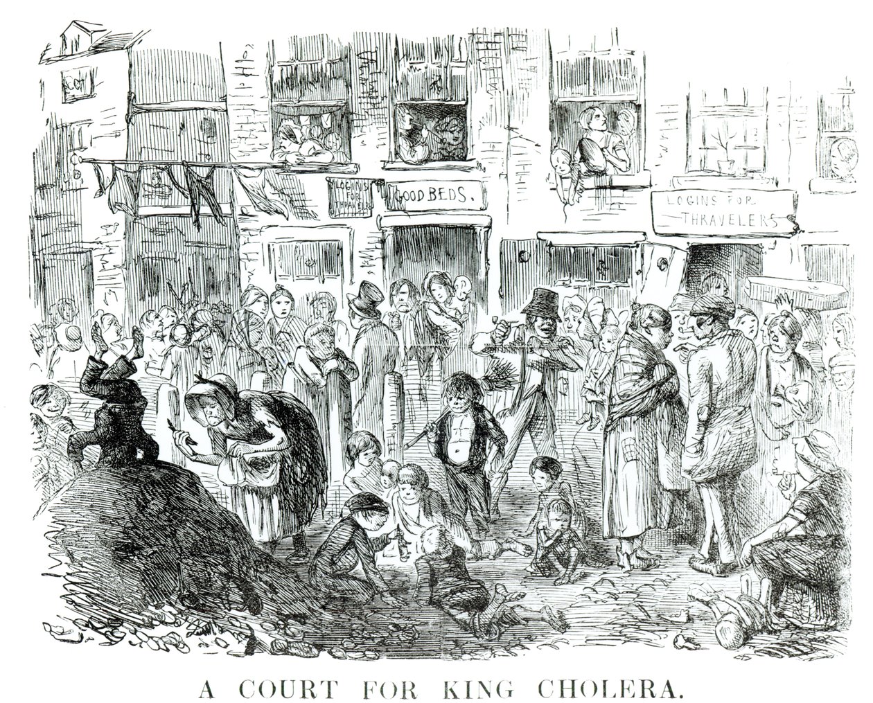 Kolera király udvara, 1852 alkotó: English School