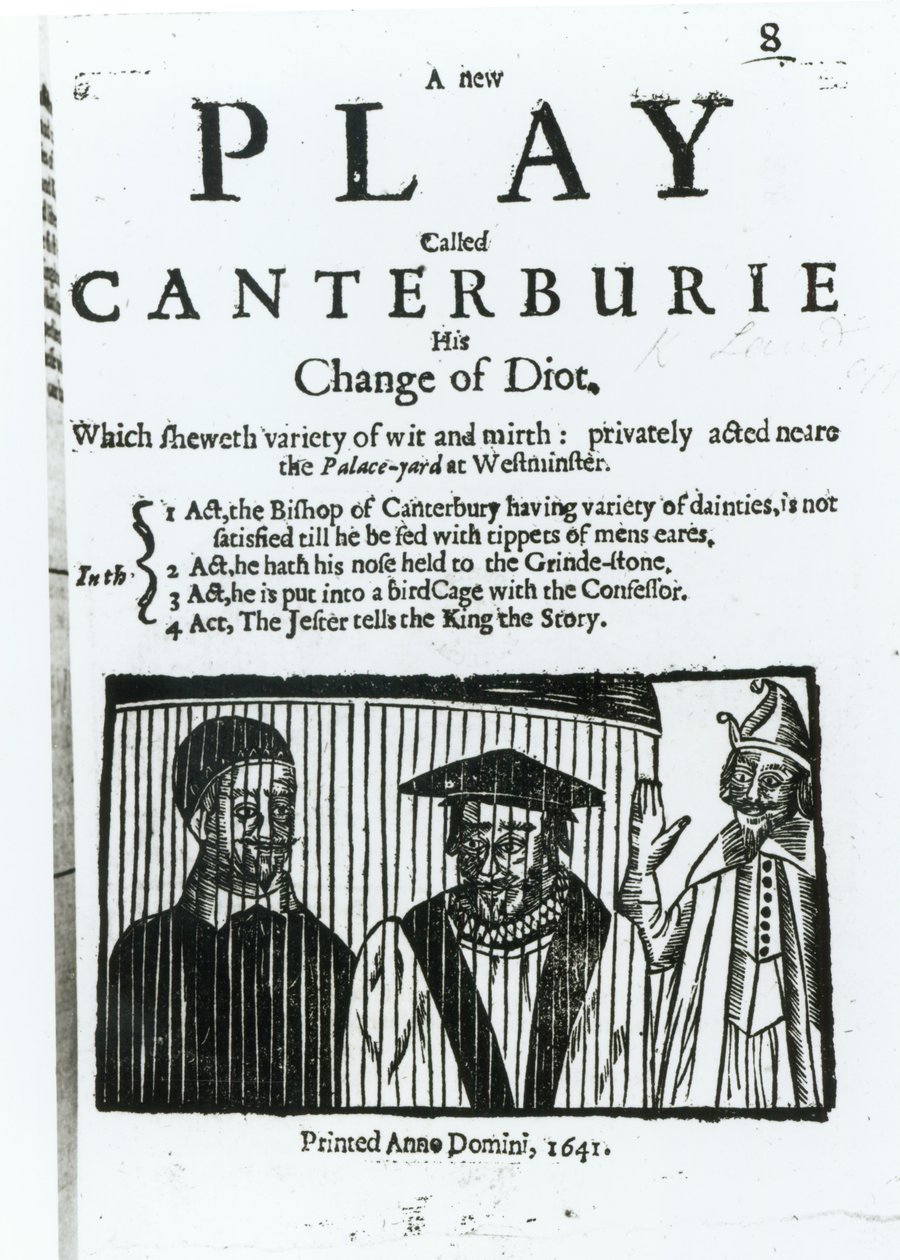 Egy új színdarab, a Canterburie, 1641 alkotó: English School
