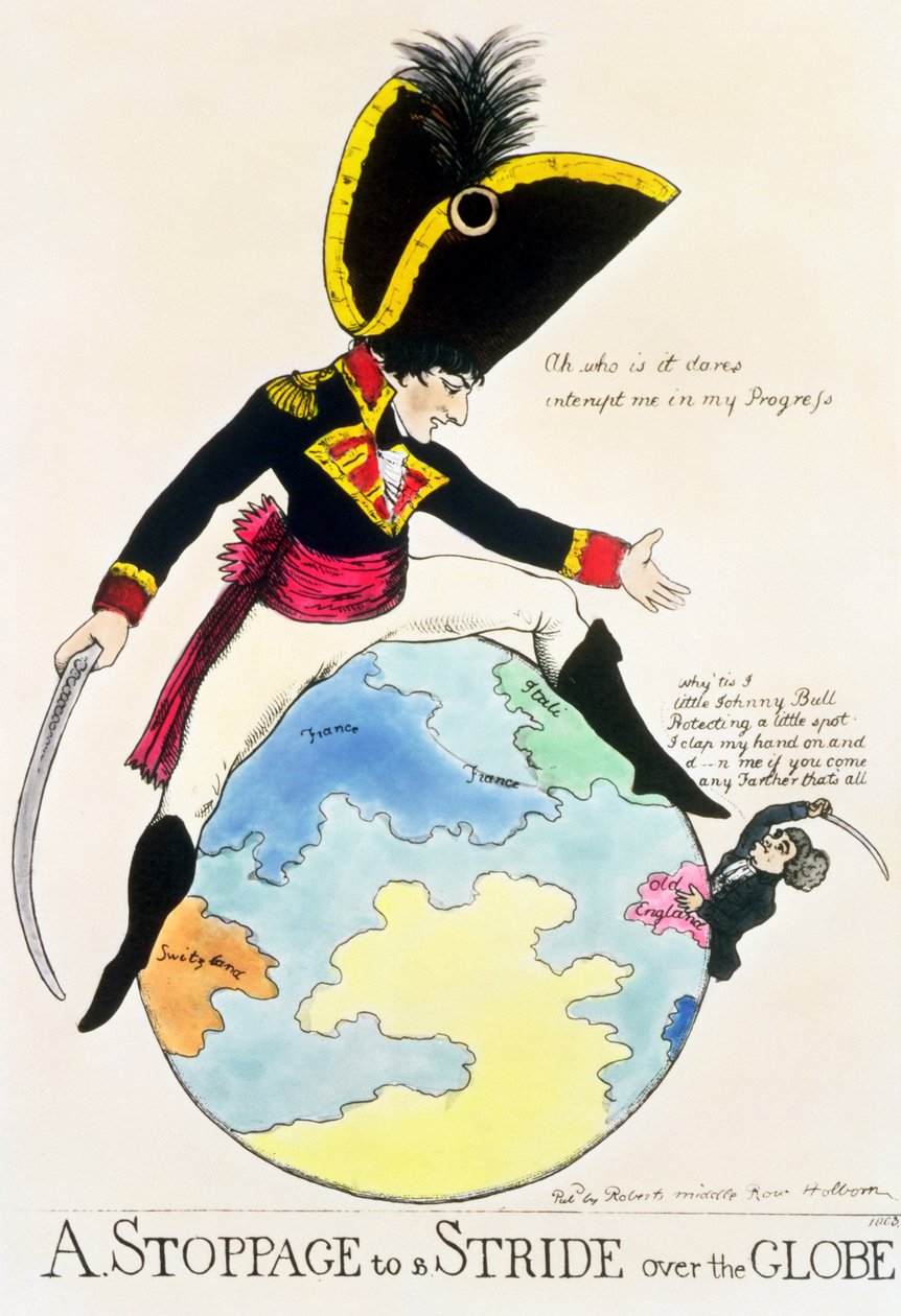 Megállás a Föld feletti lépéshez, 1803 alkotó: English School