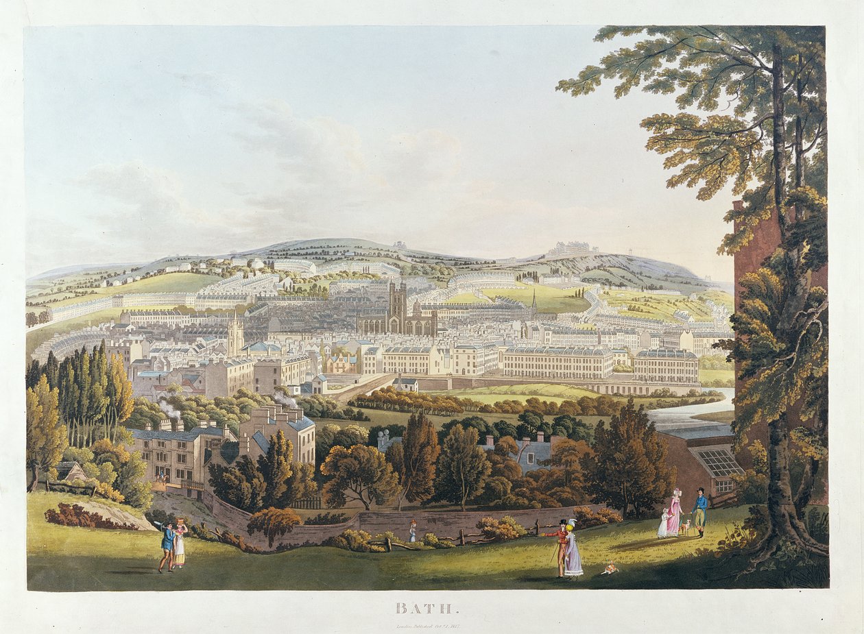 Bath kilátása, 1817 alkotó: English School