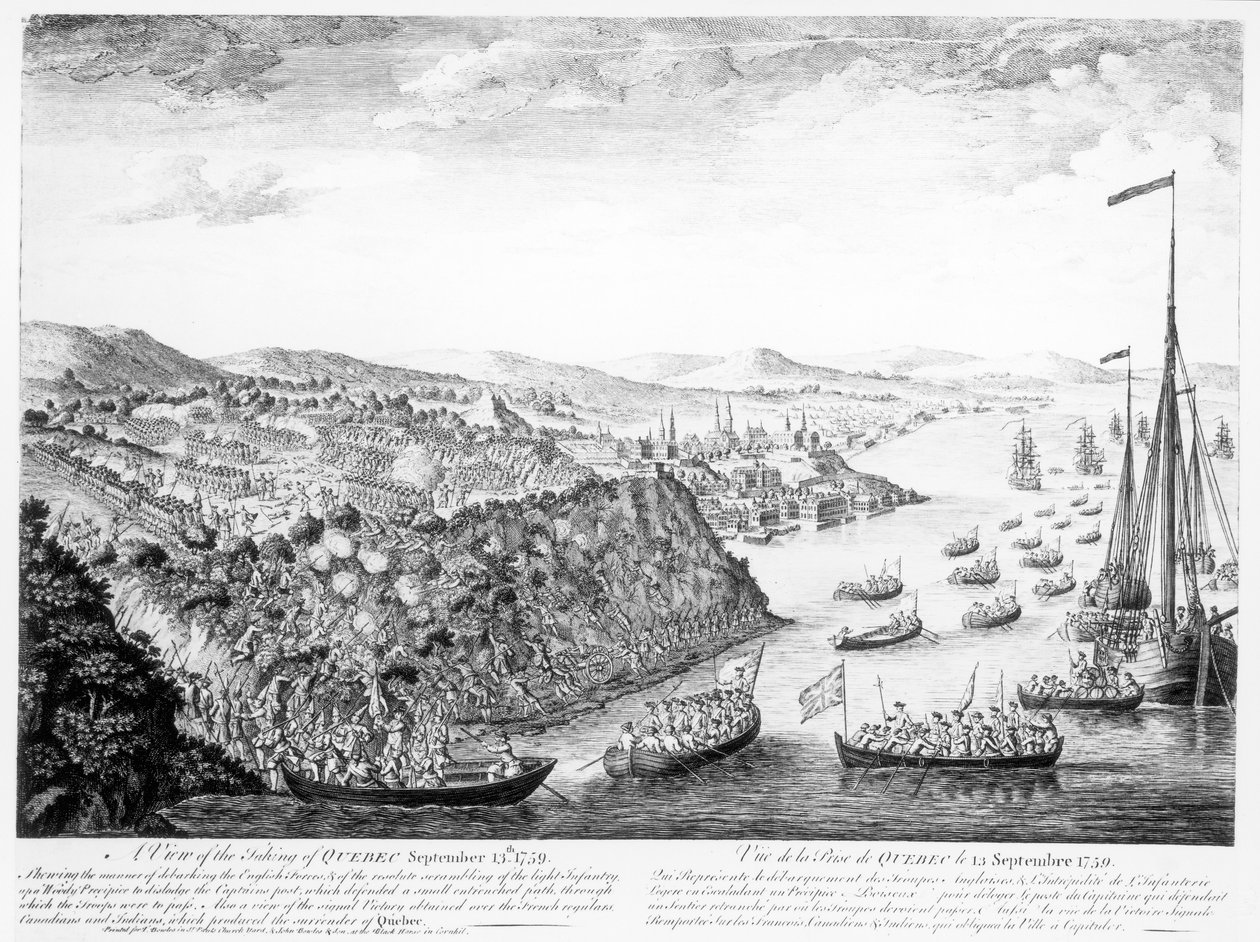 Quebec bevétele, 1759. szeptember 13. alkotó: English School