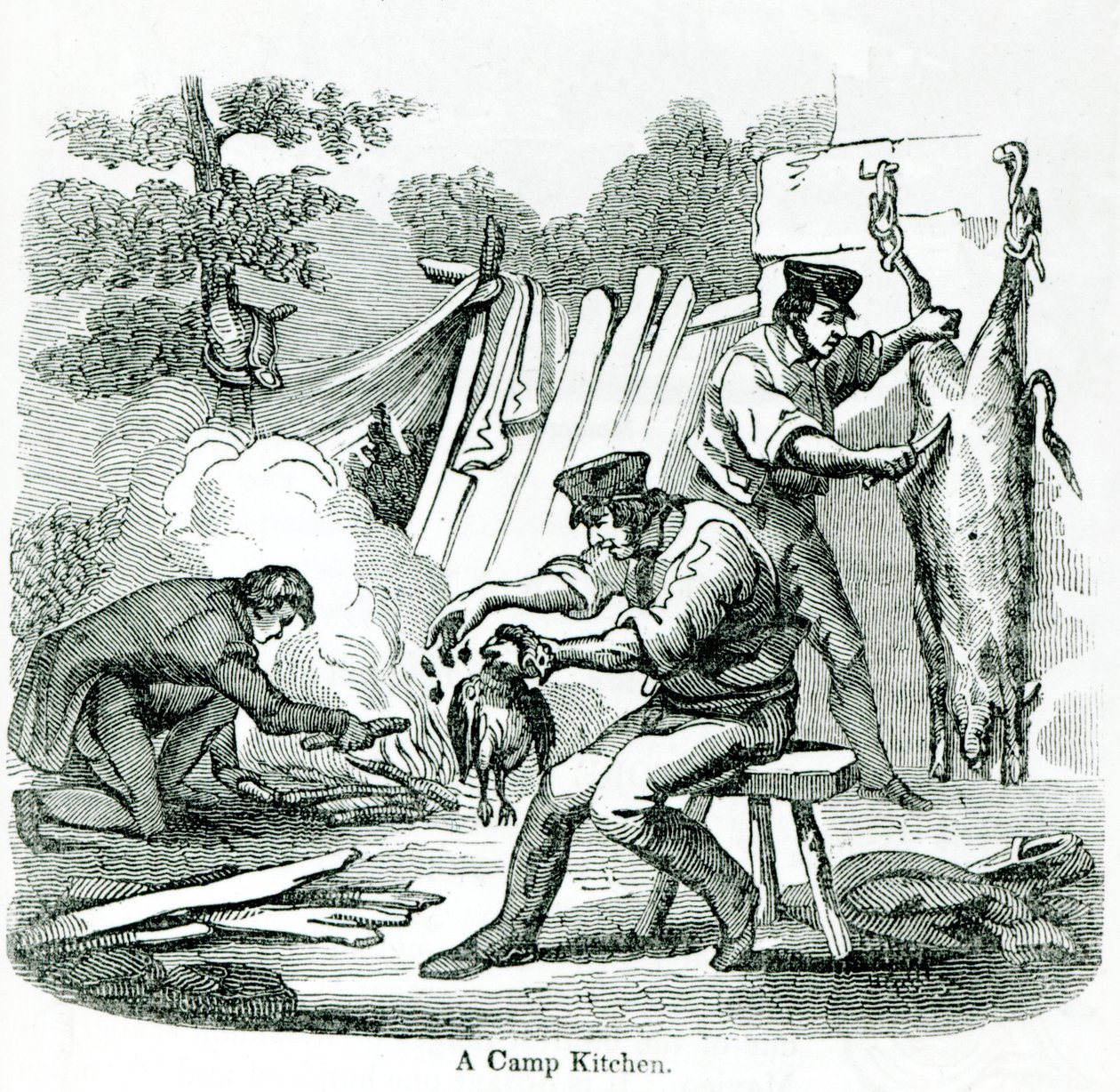 Egy tábori konyha, 1856 alkotó: English School