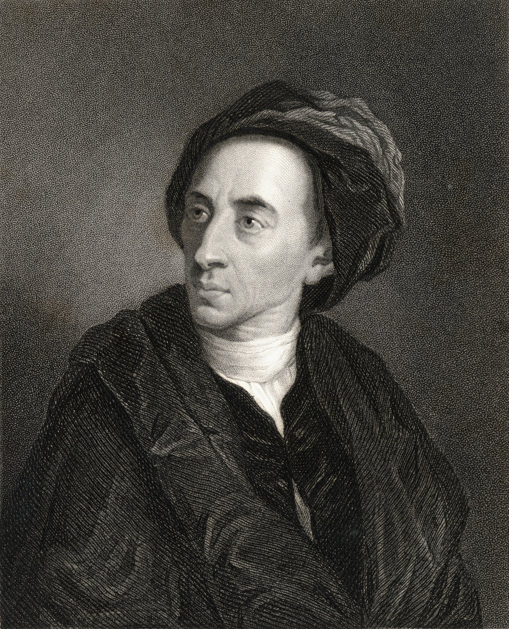 Alexander Pope (1688-1744) "The Gallery of Portraits" című, 1833-ban megjelent művéből. alkotó: English School
