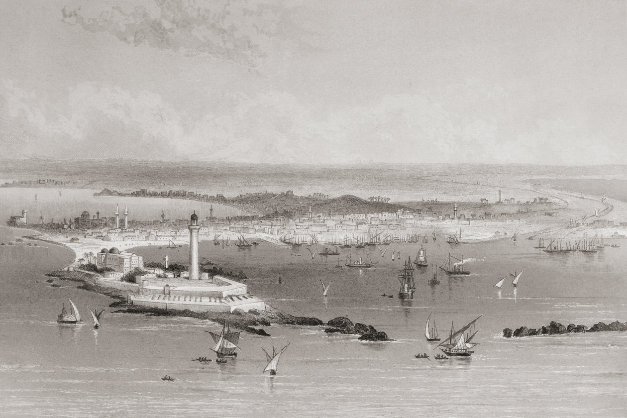 Alexandria, Egyiptom, 1883 alkotó: English School