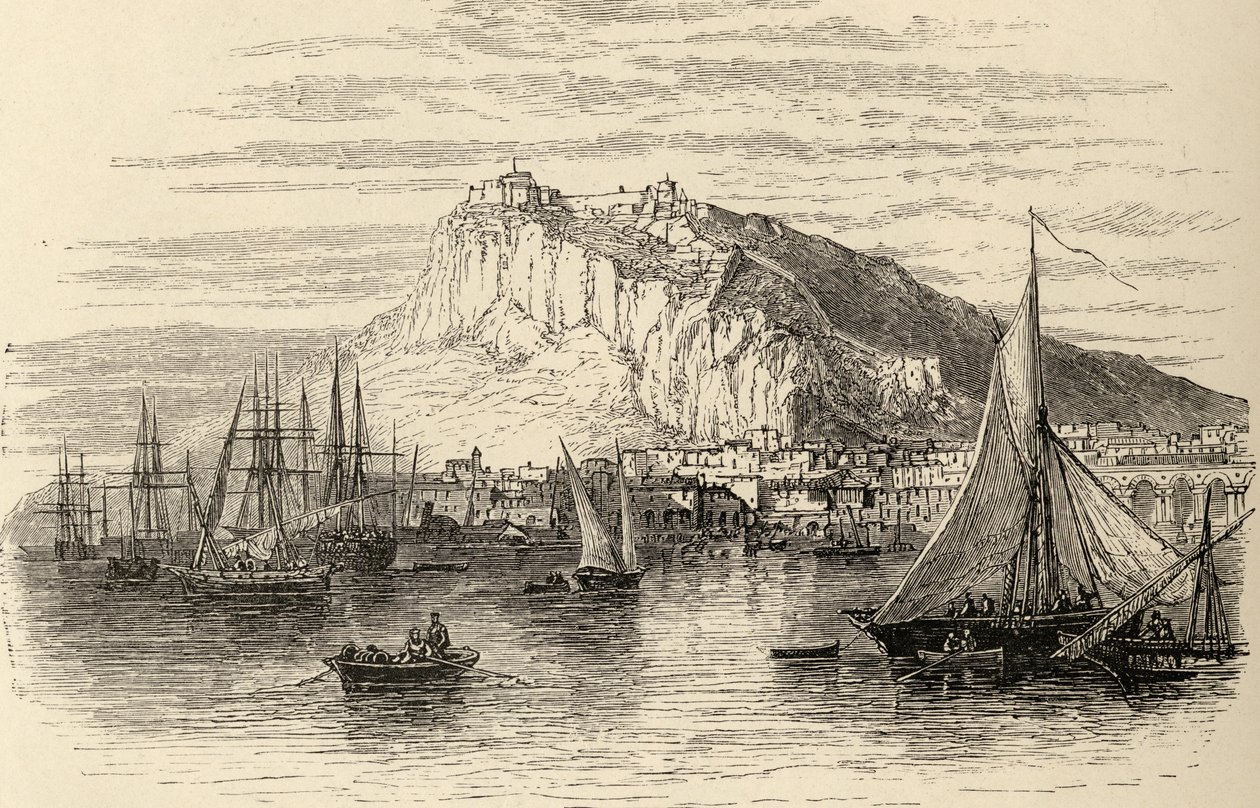Alicante, Spanyolország, Samuel Manning tiszteletes „Spanish Pictures” című művéből, 1870-ben megjelent alkotó: English School