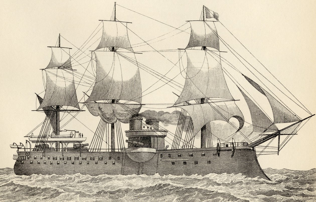 Amiral Duperre, a William Mackenzie által kiadott "The National Encyclopaedia"-ból, London, 19. század vége. alkotó: English School