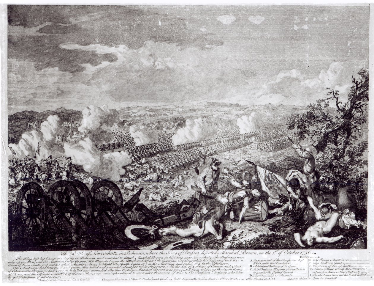 Lobositzi csata, 1756. október 1 alkotó: English School