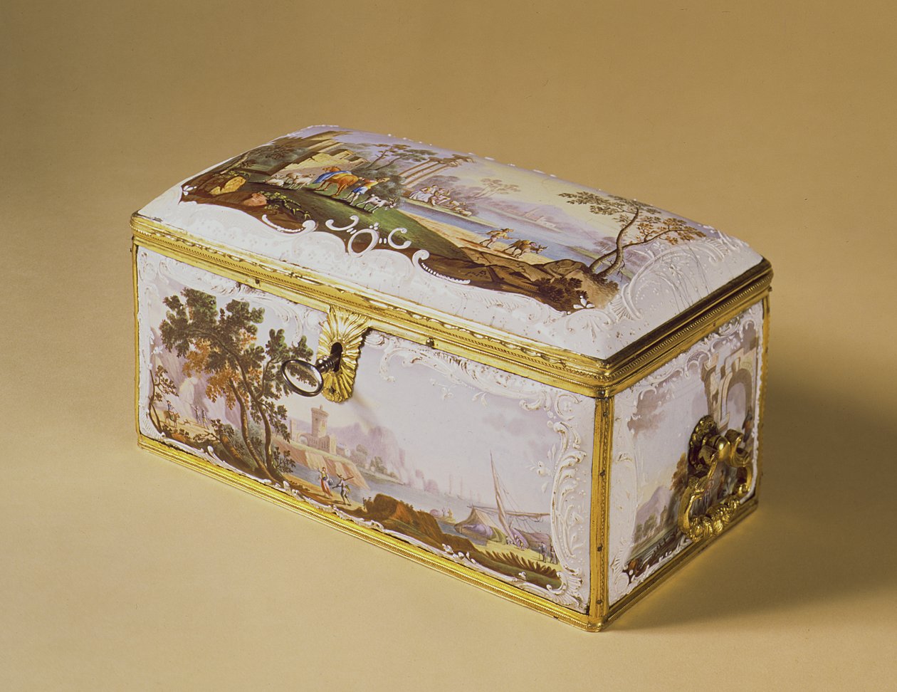 Bilston tea-caddy, 1770 (zománc) alkotó: English School