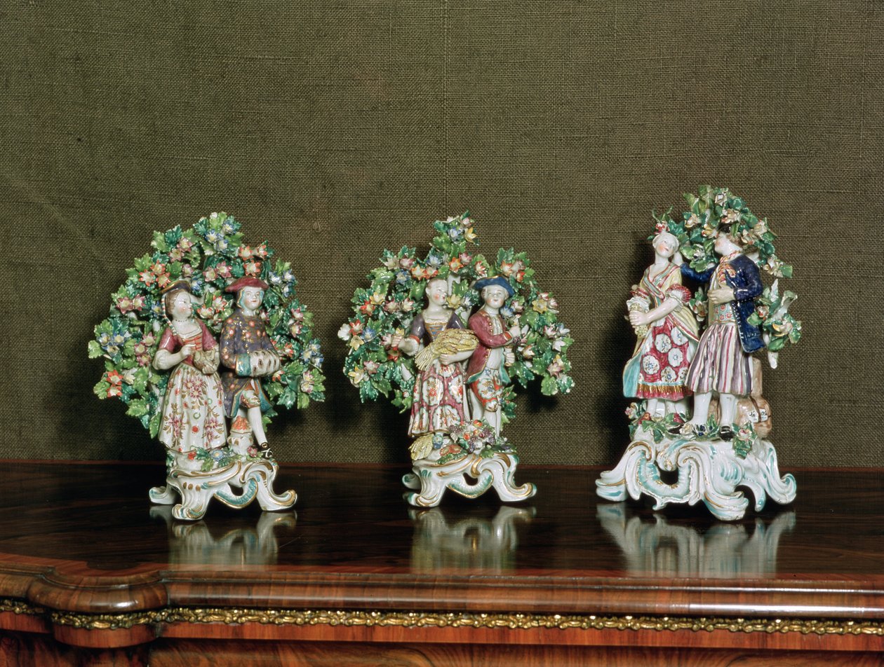 Íj porcelán figurák, 1761 (kerámia) alkotó: English School