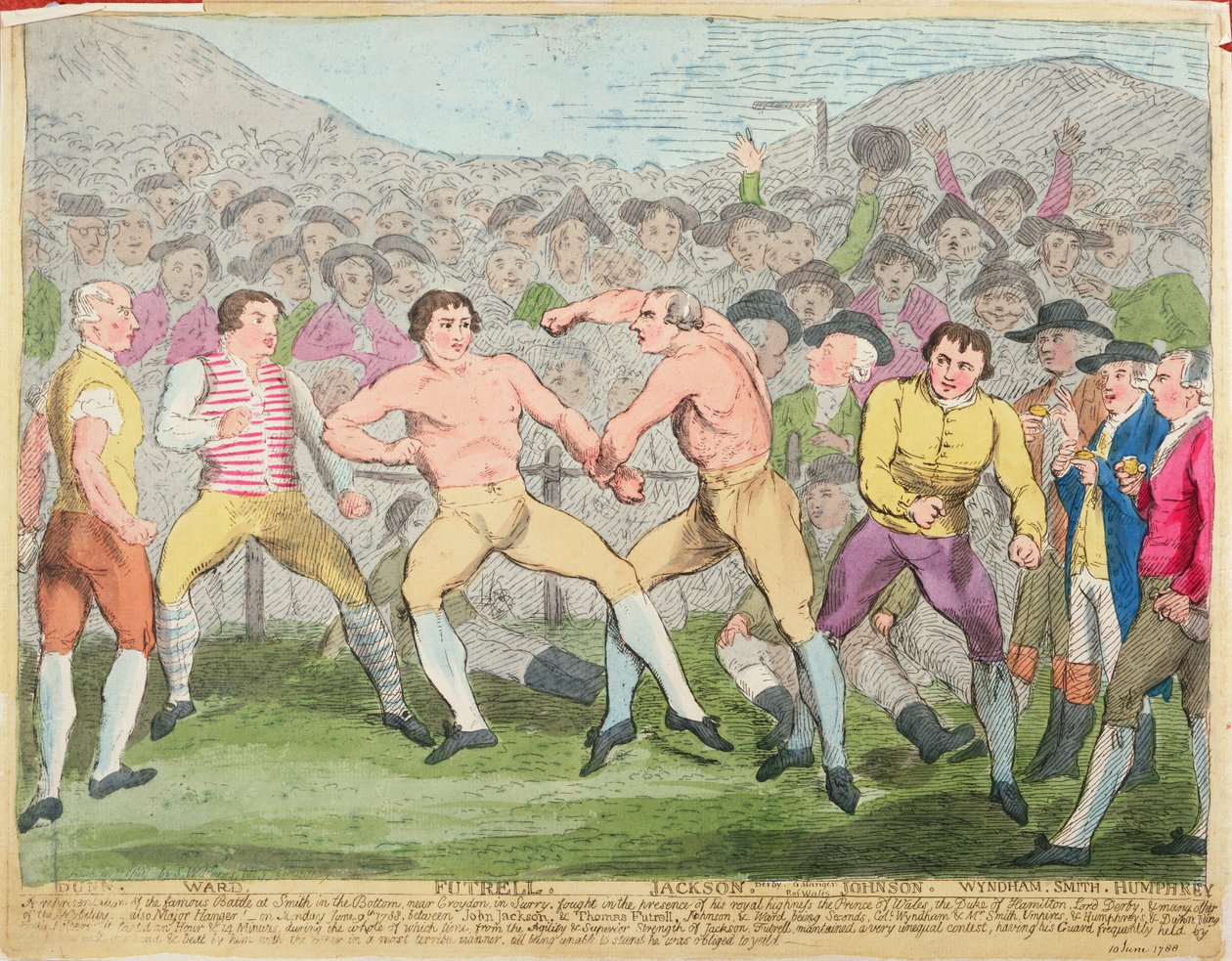 Bokszmérkőzés, 1788. június 10 alkotó: English School