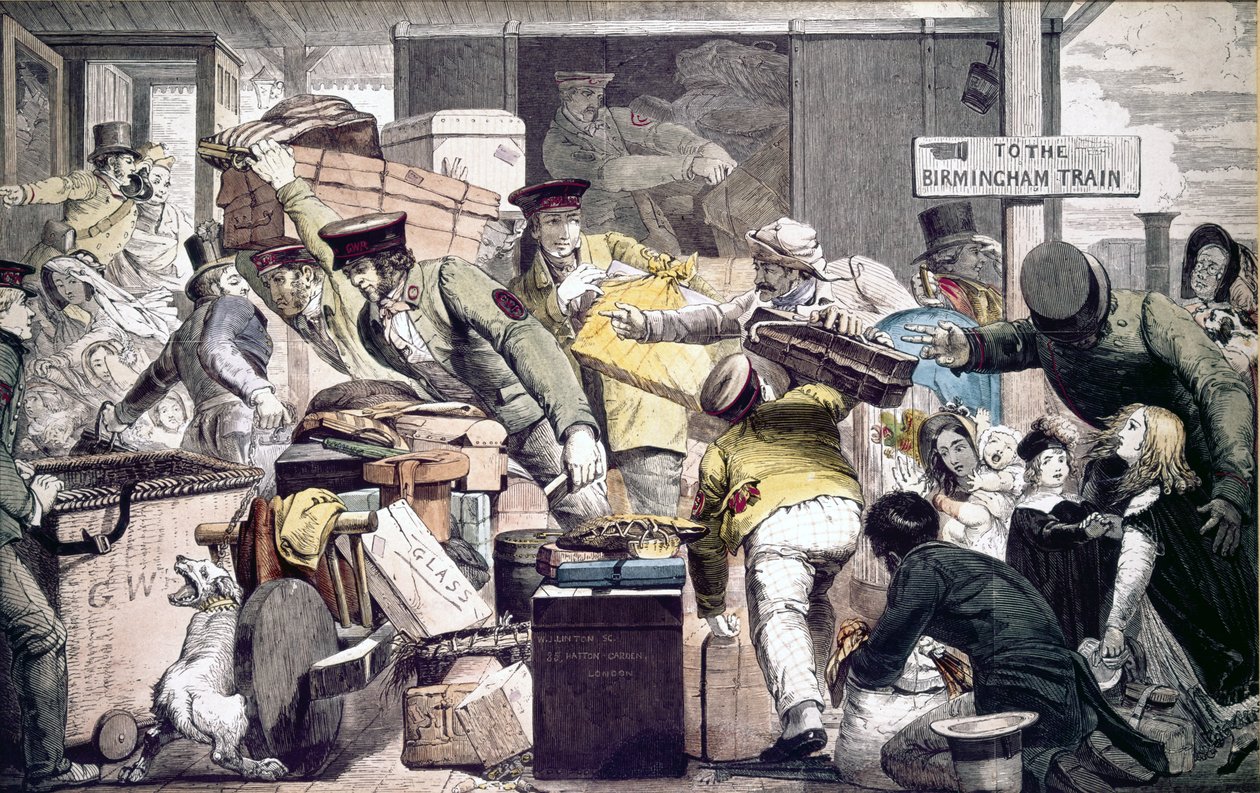 A műszer áttörése Gloucesterben, Gloucestershire, 1846. június 6 alkotó: English School