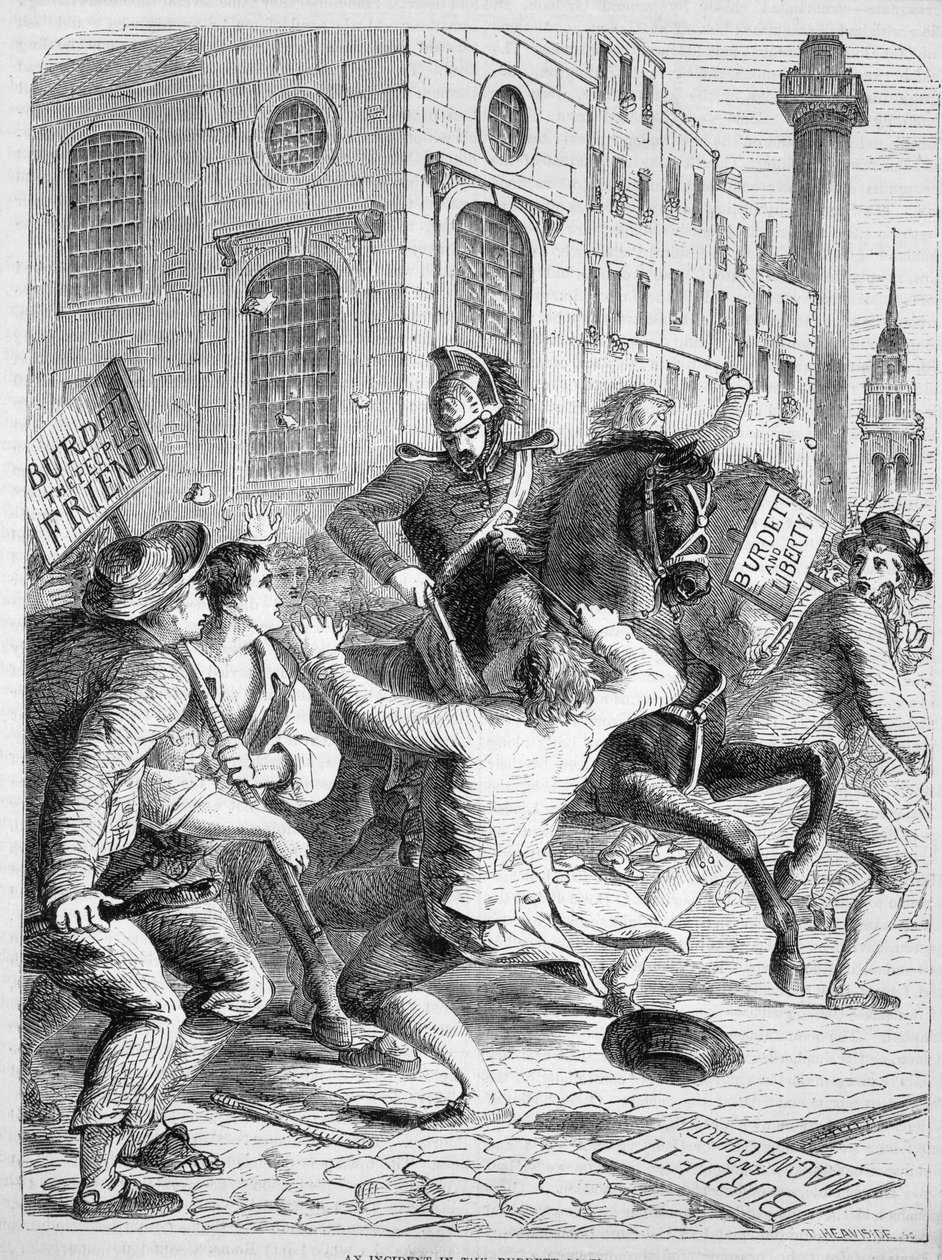 Burdett Riot, 1810 alkotó: English School