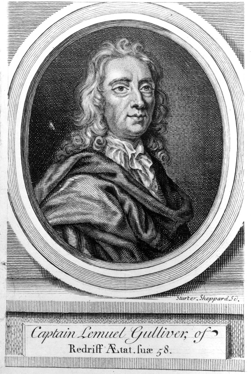 Lemuel Gulliver kapitány, 1726 alkotó: English School