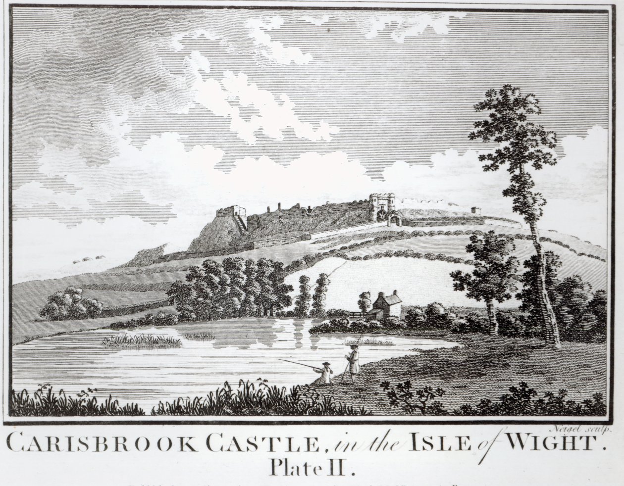 Carisbrooke kastély, Wight szigetén alkotó: English School