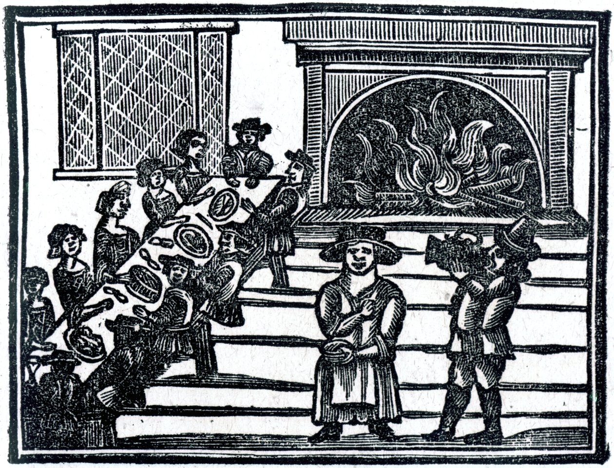 Christmas Entertainment, illusztráció az „A Book of Roxburghe balladákból” alkotó: English School