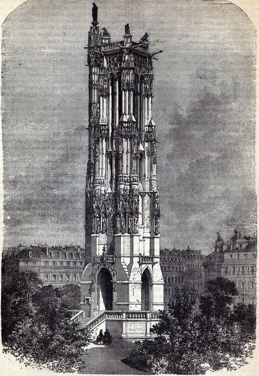 A párizsi St. Jacques de la Boucherie-templom, amely a Nemzetgyűlés üléseit tartotta alkotó: English School