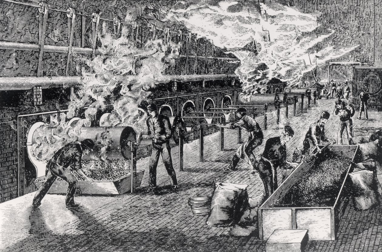 Kávépörkölés, 1870 alkotó: English School