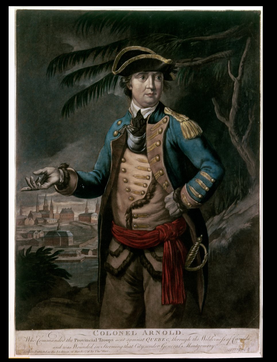 Benedict Arnold ezredes, kocsma. London, 1776 (mezzotint) alkotó: English School