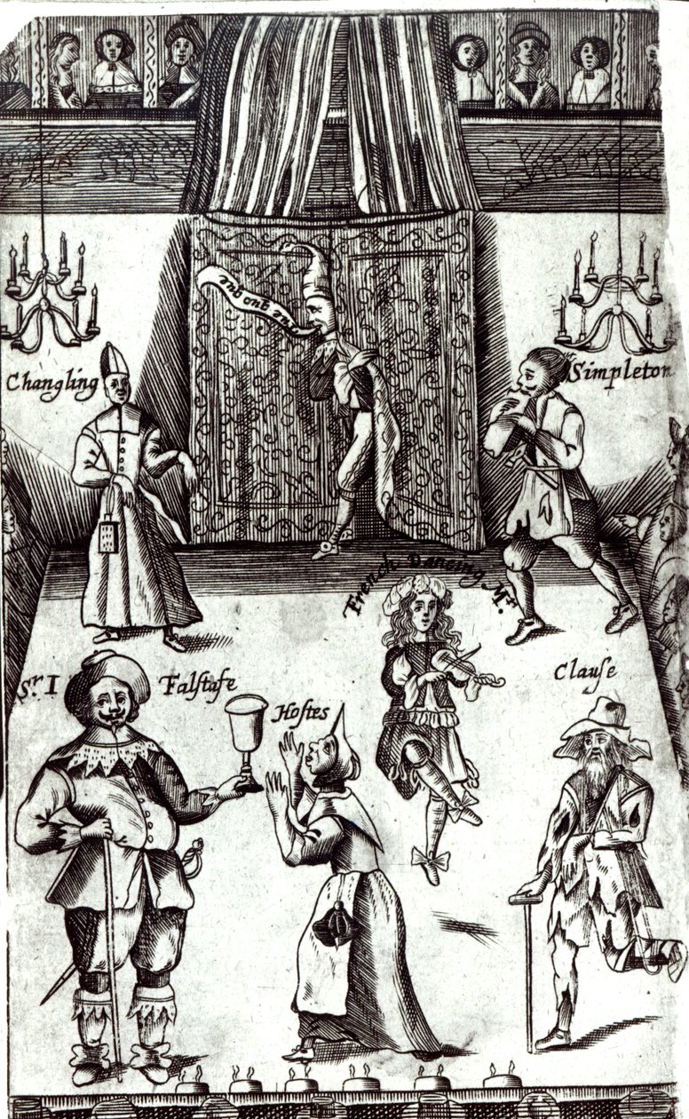 Képregényszínészek előadásban, 1662 alkotó: English School