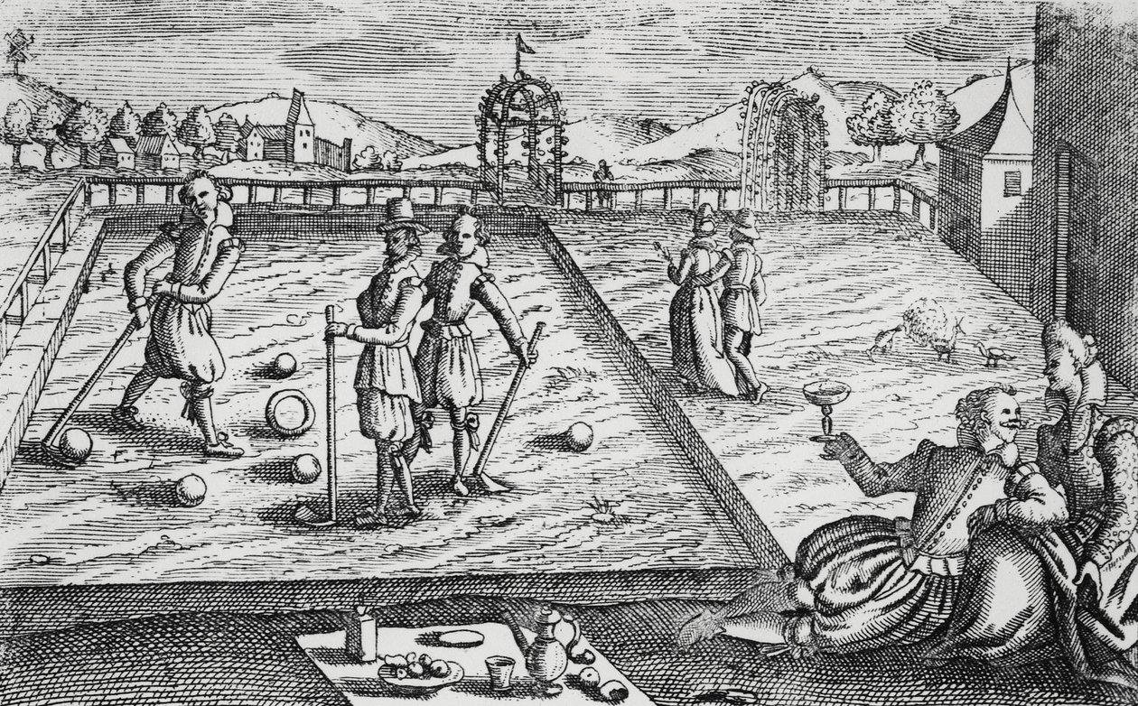 Krokett, 1650 körül alkotó: English School