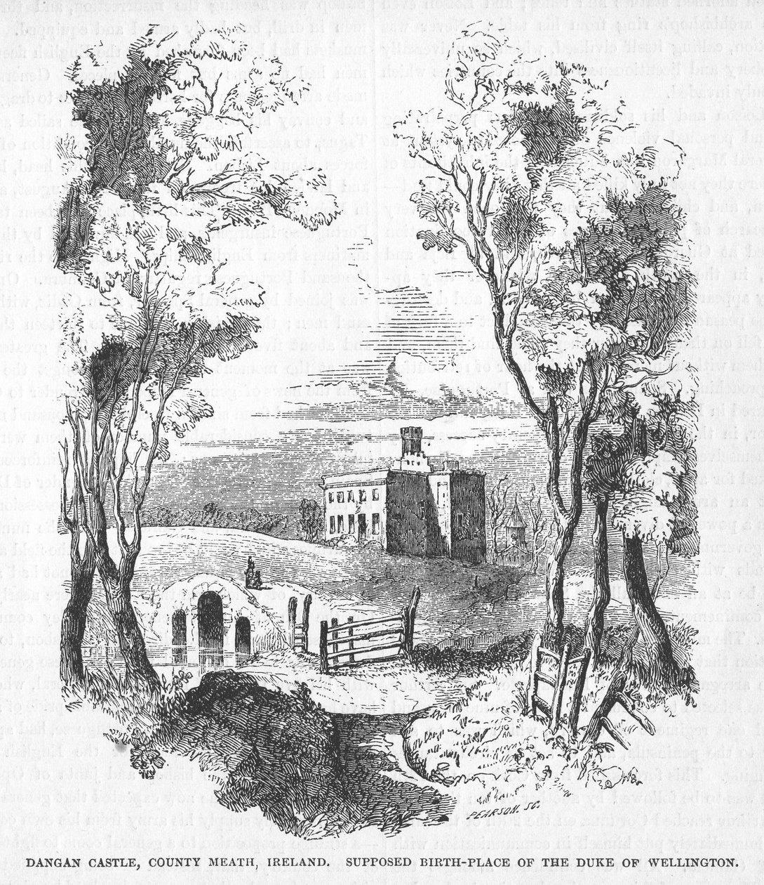 Dangan Castle, Meath megye, Írország alkotó: English School