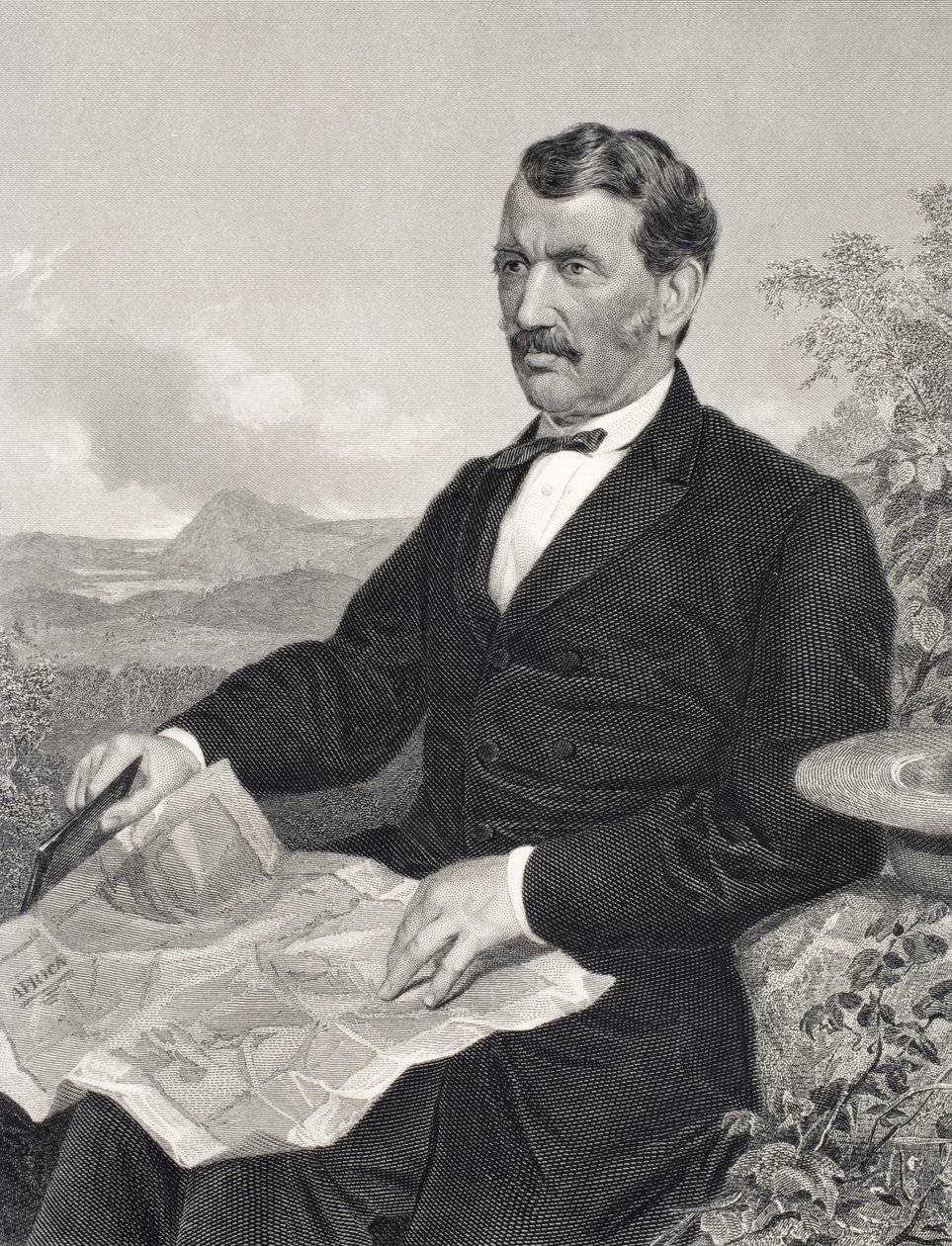 David Livingstone (1813-73) alkotó: English School