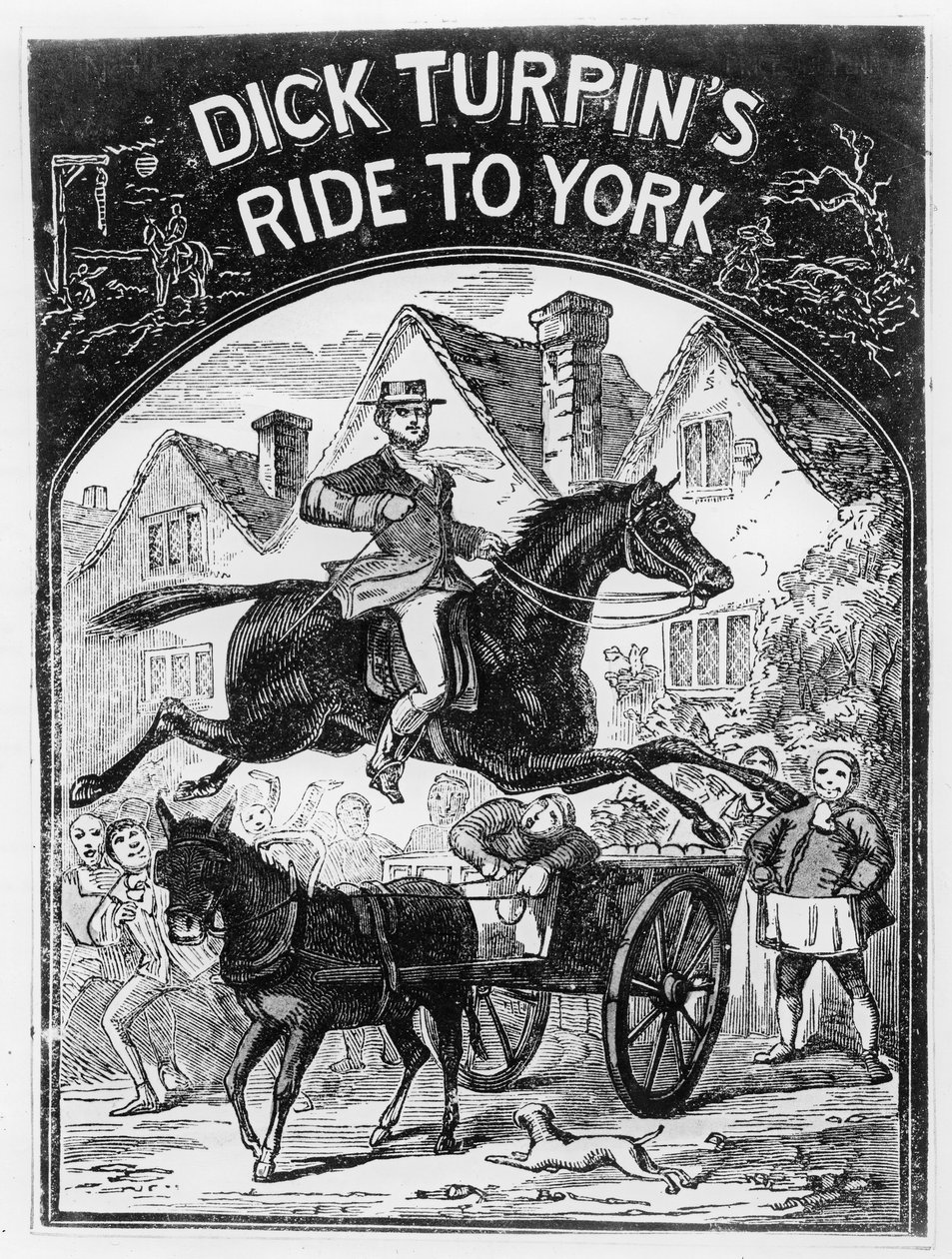 Dick Turpin (1705-39) lovaglása Yorkba alkotó: English School
