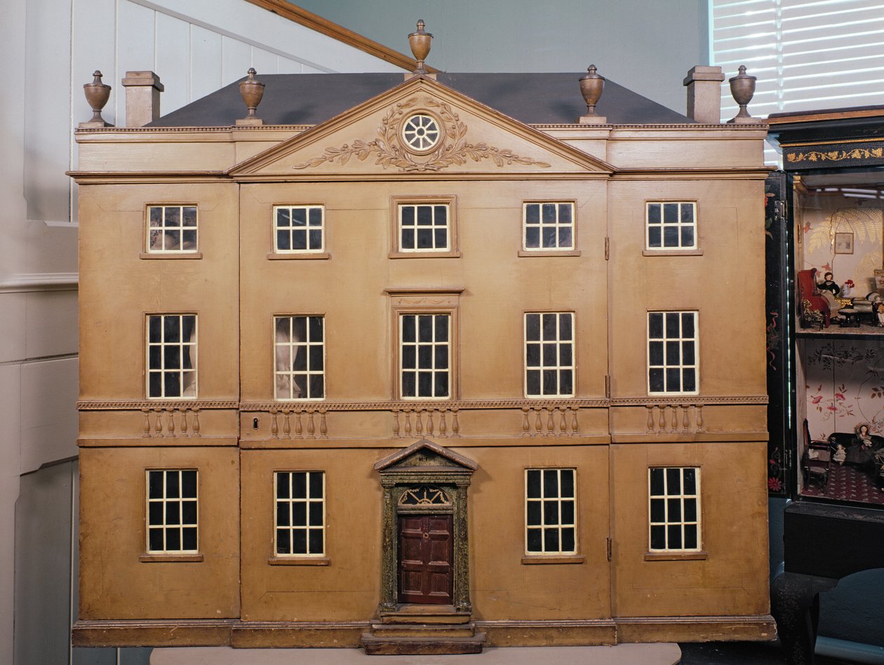 Dolls House, Neo-klasszikus Adam stílus, C.1810 (vegyes média) alkotó: English School