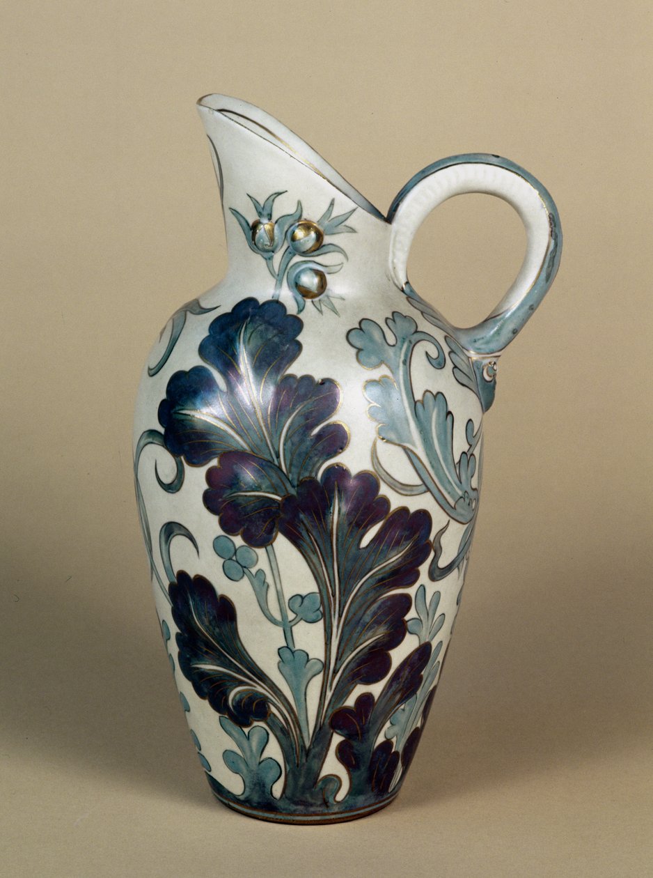 Doulton Carrara kőedény kancsó, 1890 körül (kerámia) alkotó: English School