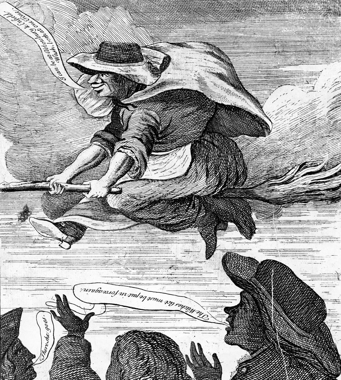 „E. A befőzés igazolt, vagy a cigányok menekülése Enfield Wash-ba, 1753 alkotó: English School