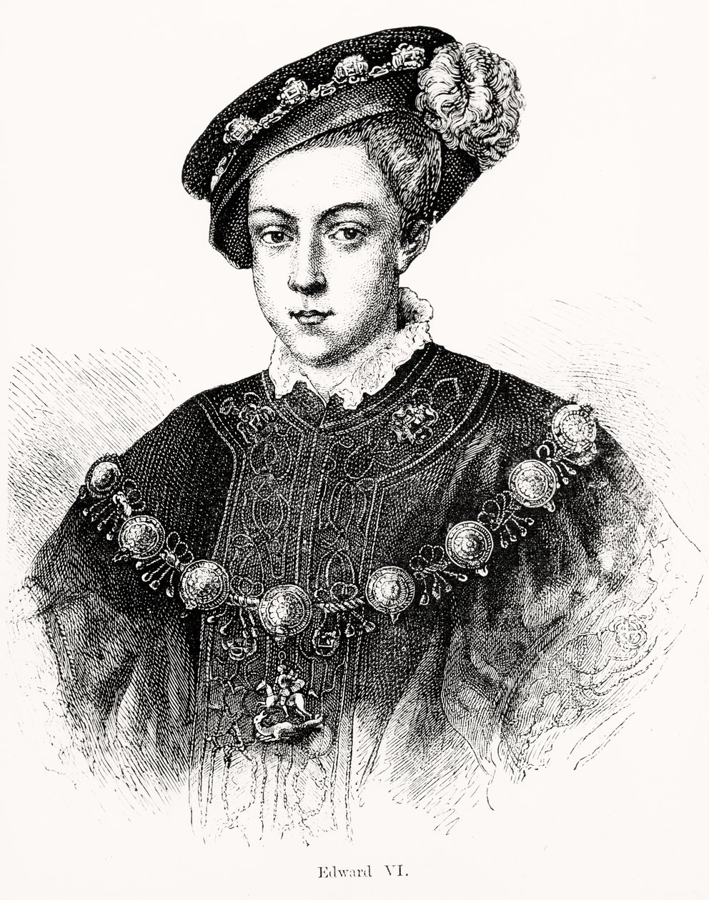 V. Edward (1537-53) alkotó: English School
