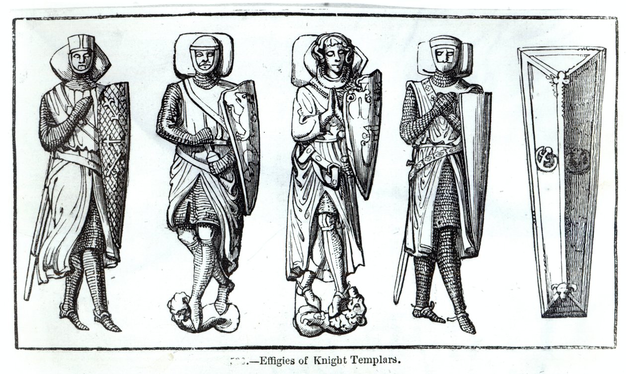 Templomos lovagok képmásai alkotó: English School