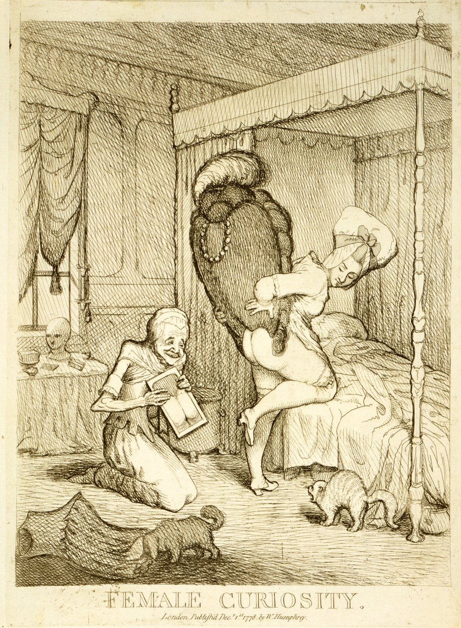 Női kíváncsiság, 1778 alkotó: English School