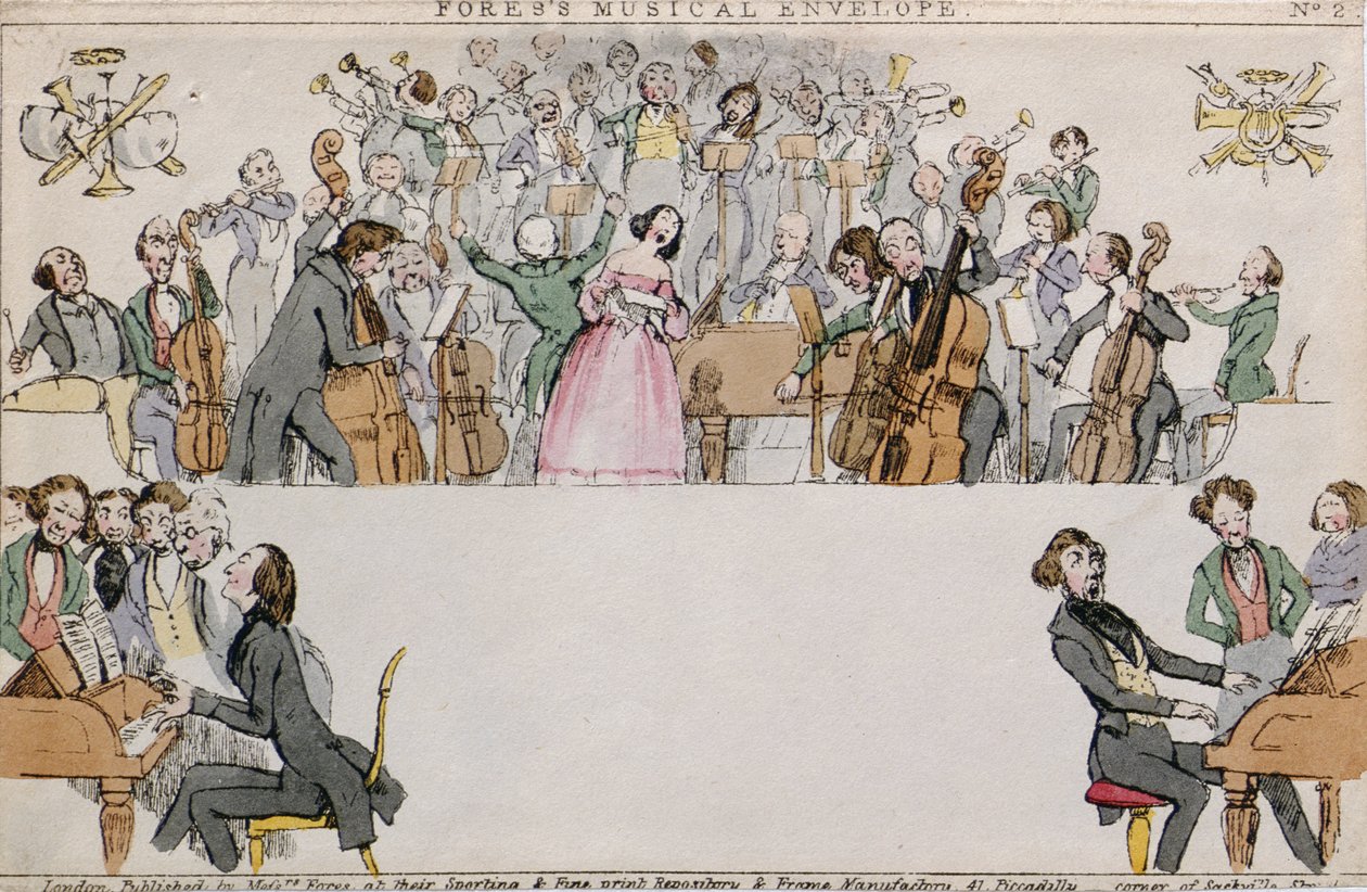 Foress Musical Envelope, pub. Fores urak, 1840 körül alkotó: English School