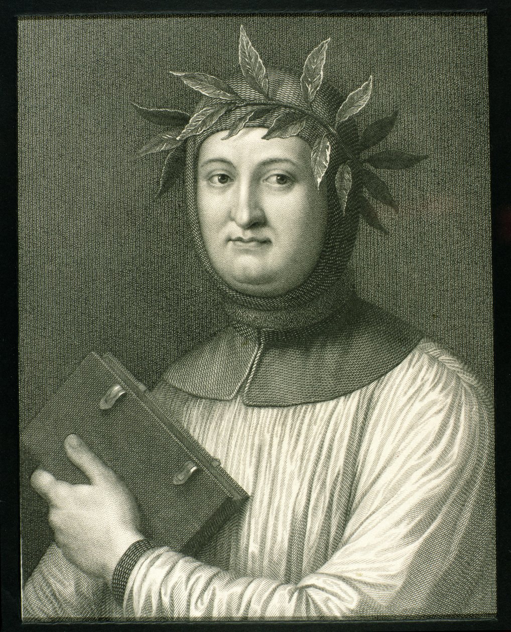 Francesco Petrarch (1304-74) a Portrék galériájából, 1833-ban alkotó: English School