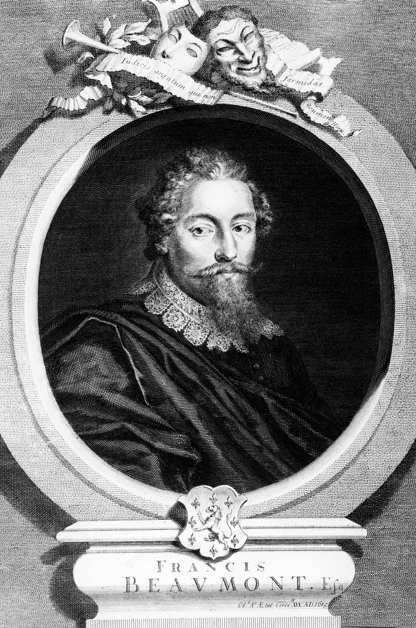 Francis Beaumont, George Vertue metszete, 1729 alkotó: English School