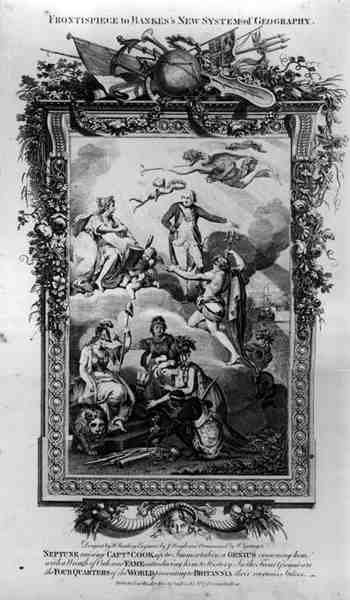 Frontispiece to Bankss New System of Geography, metszett J. Heagle, kiadó: J. Cooke alkotó: English School