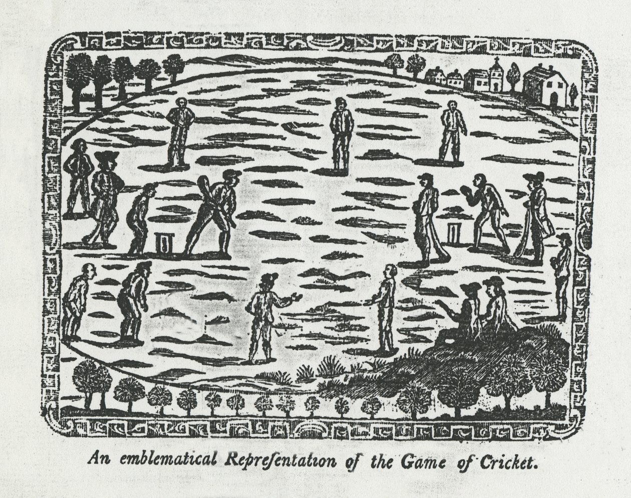 Krikettjáték, 1774 alkotó: English School