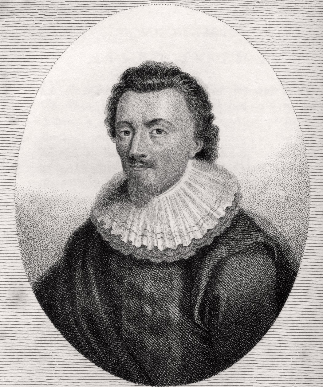 George Calvert, Bocquet metszet, illusztráció a „Királyi és nemes szerzők katalógusának V. kötetéből”, 1806-ban megjelent alkotó: English School