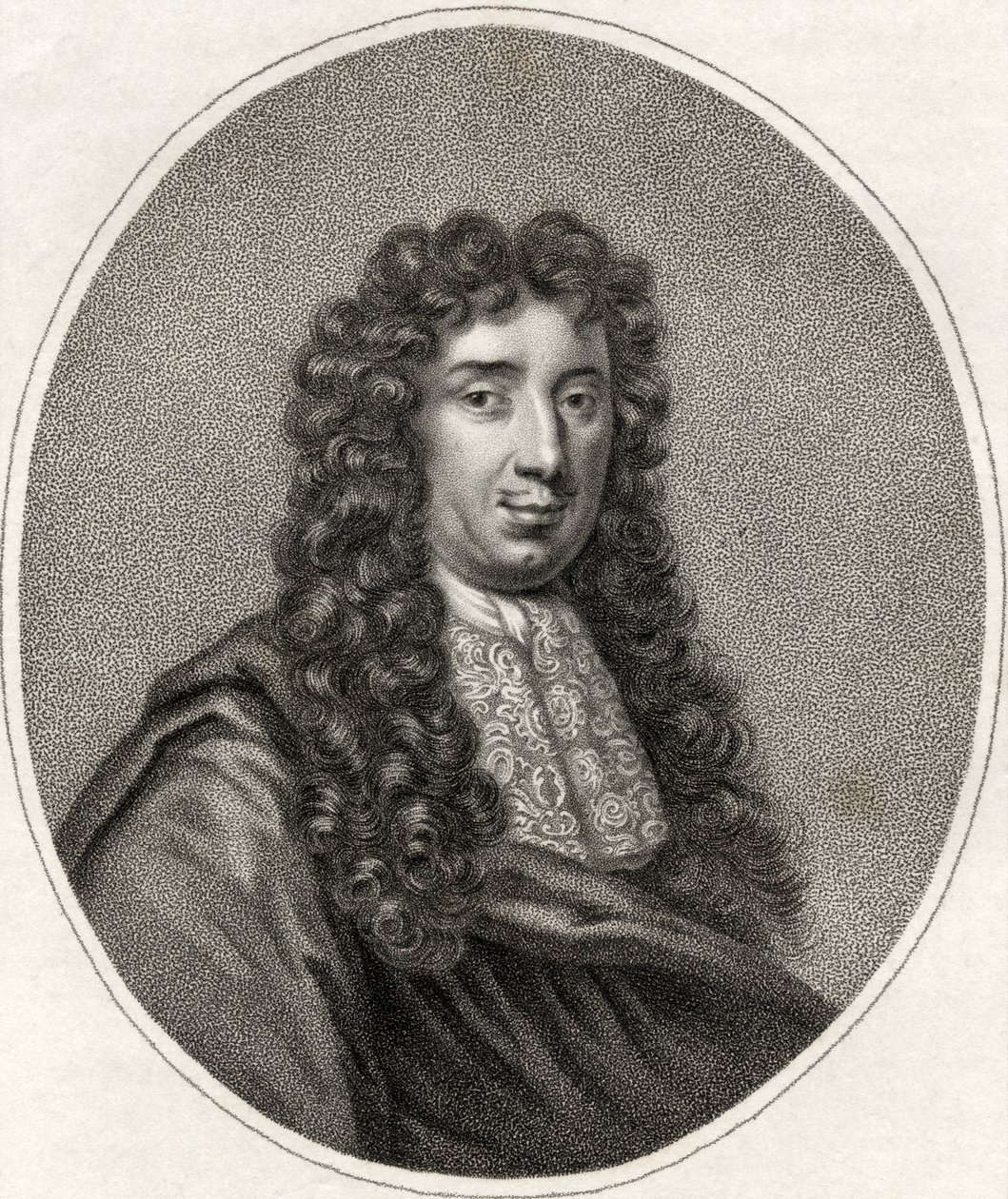 George Savile, Bocquet metszet, illusztráció az 1806-ban megjelent „Királyi és nemes szerzők katalógusának III. kötetéből” alkotó: English School