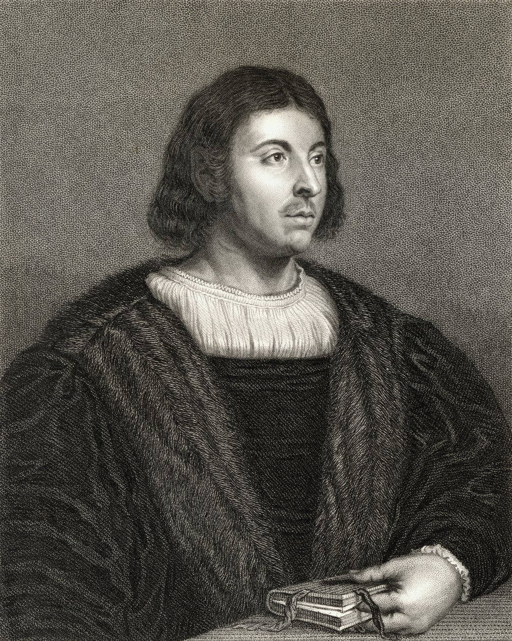 Giovanni Boccaccio (1313-75) a Portrék galériájából, 1833-ban alkotó: English School