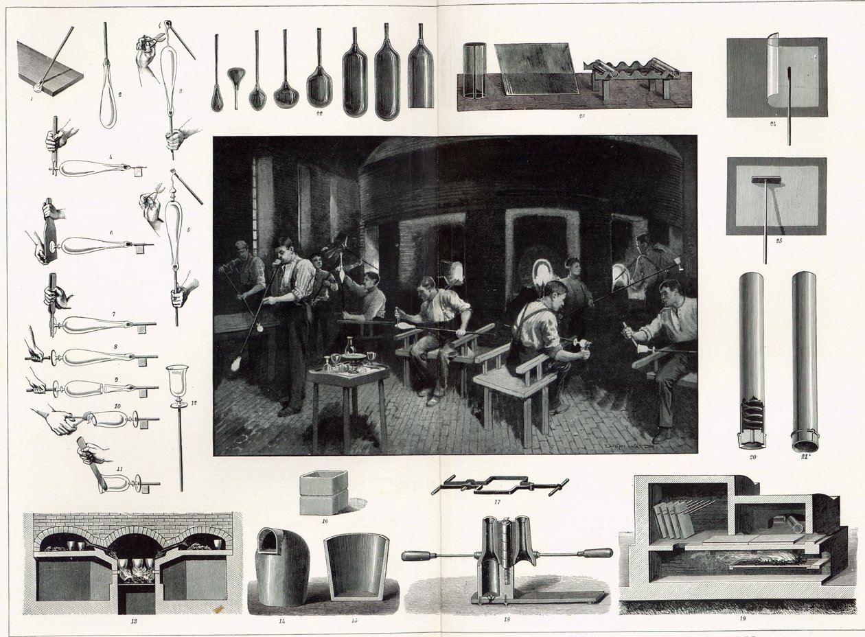 Üveggyártás alkotó: English School