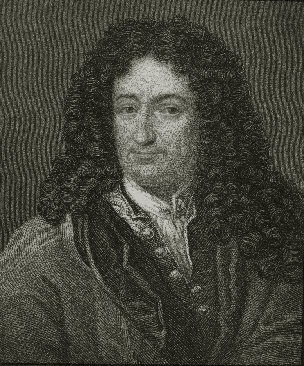 Godfrey William Leibnitz (1646-1716) az 1833-ban megjelent „Portrék galériájából” alkotó: English School