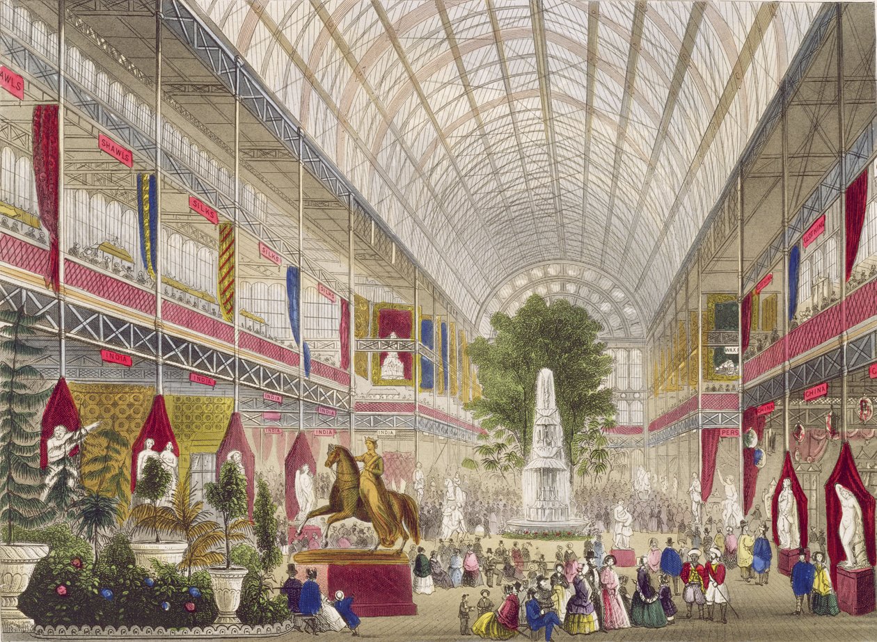 Great Exhibition, 1851: South Transept, from Interior of the Great Exhibition (kiadó: Read & Co.) (nyomtatott) (lásd még: 6246) alkotó: English School