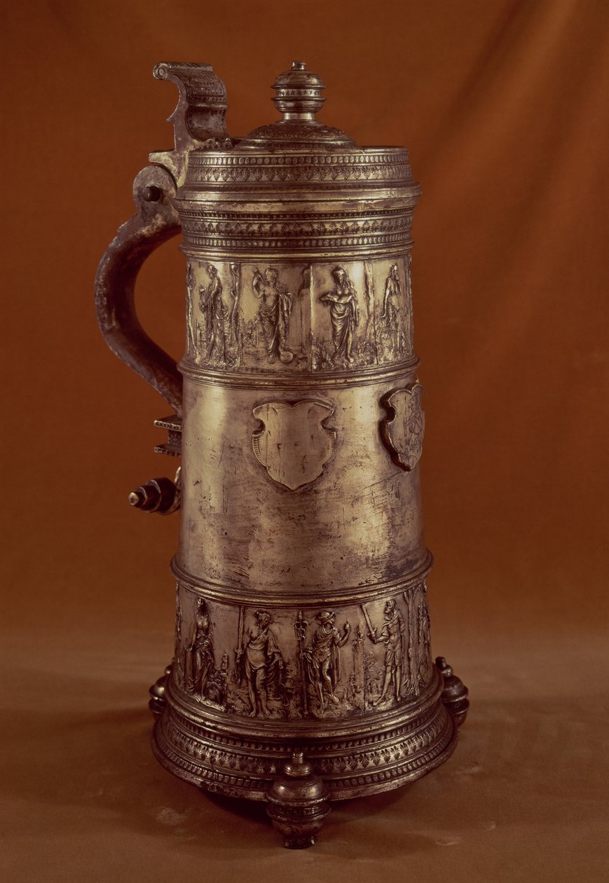 Céh tankárdája, ezüstözött ón, 1564 alkotó: English School
