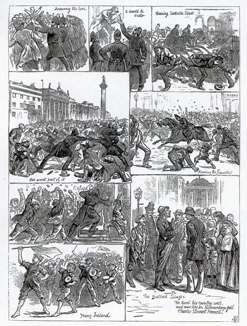 Irish Land League Agitation, illusztrációk a 