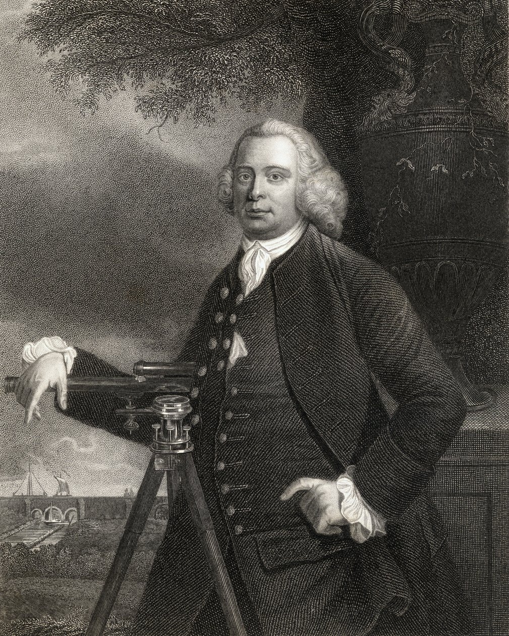 James Brindley (1716-72) az 1833-ban megjelent „Arcképek galériájából” alkotó: English School