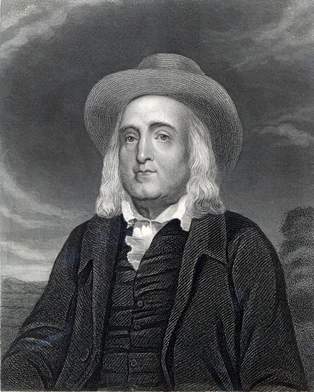 Jeremy Bentham (1748-1832) az 1833-ban megjelent „Arcképek galériájából” alkotó: English School