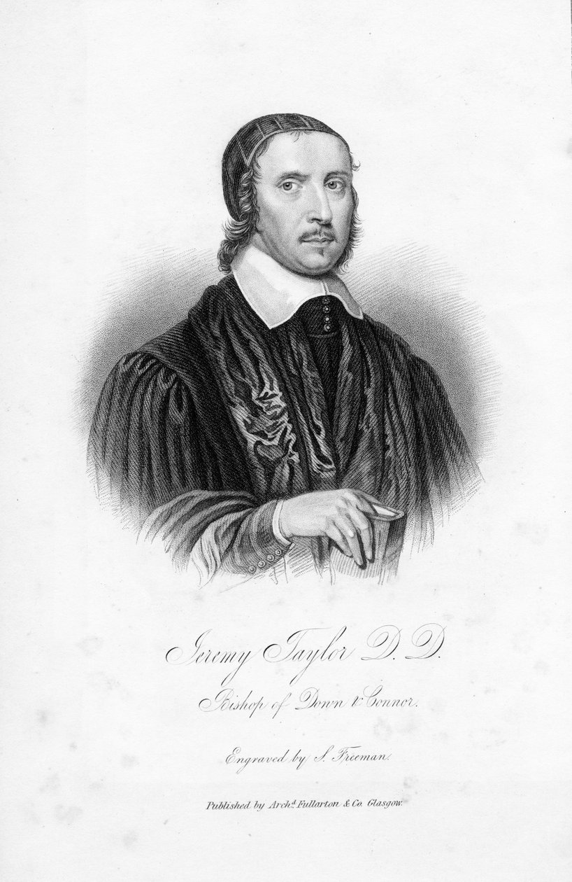 Jeremy Taylor D.D., Down und Connor püspöke, metszett S. Freeman alkotó: English School